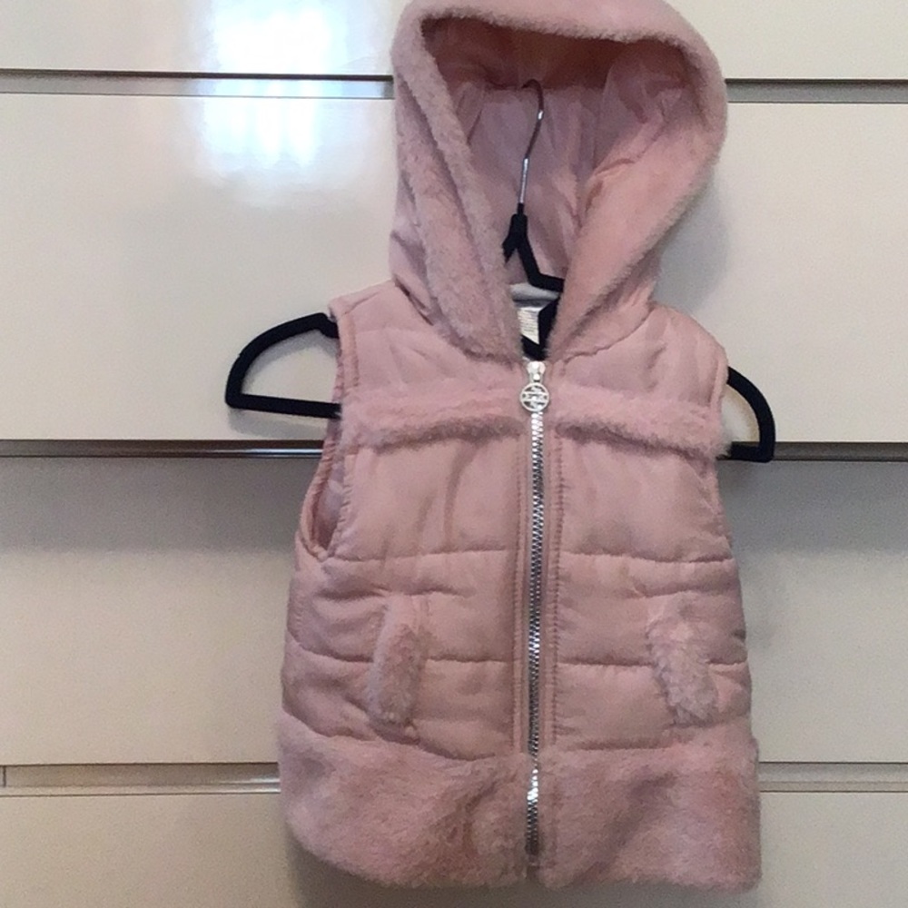 Cozy Pink Hooded Vest